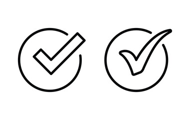 check mark icon, check mark sign vector	