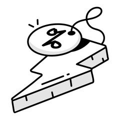 Best sale icon in drawing style 

