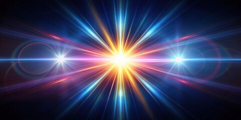 Abstract and mesmerizing lens flare light creating a special effect background, lens flare, light, special effect