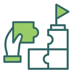 Obraz premium Solutions Icon