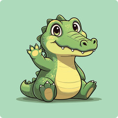 smiling crocodile drawing, cute alligator cartoon, baby alligator illustration, cartoon alligator vector, alligator kids illustration, friendly crocodile clipart, kawaii alligator, cute gator drawing