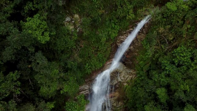 waterfall in the forest - ecuador