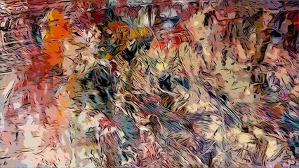 abstract background wallpaper. Modern motif visual art. Mixtures of oil paint. Trendy hand painting canvas. Wall decor and Wall art prints Idea. 3D Texture. Art object	
