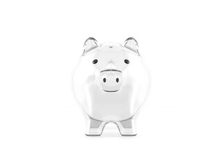 Glass piggy bank