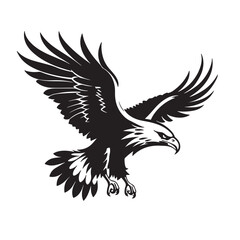 Vector seamless black and white pattern with birds.