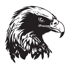 Vector seamless black and white pattern with birds.