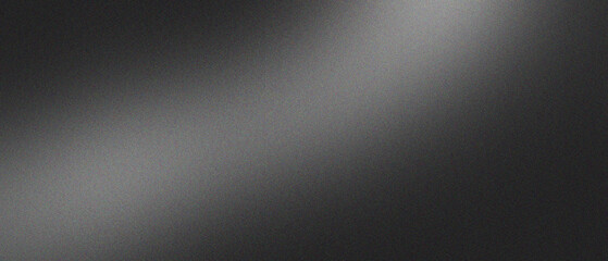 white illuminated wave on black, grainy color gradient background, noise texture effect, copy space