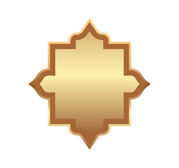 Vector Islamic Frame Shape Illustration