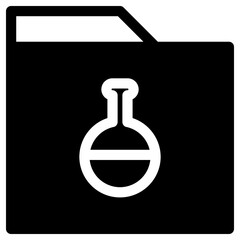Folder Flask Simple Solid Icon
