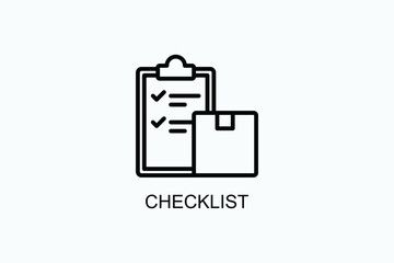 Checklist Vector Icon Or Logo Illustration