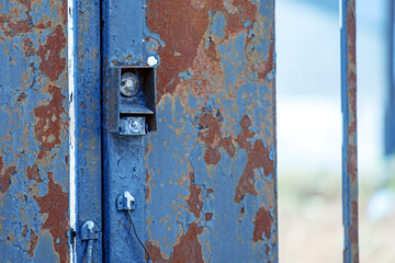 old metal gate reader device, showcasing the intersection of technology and time. It hints at a past era of access control, blending nostalgia with functionality