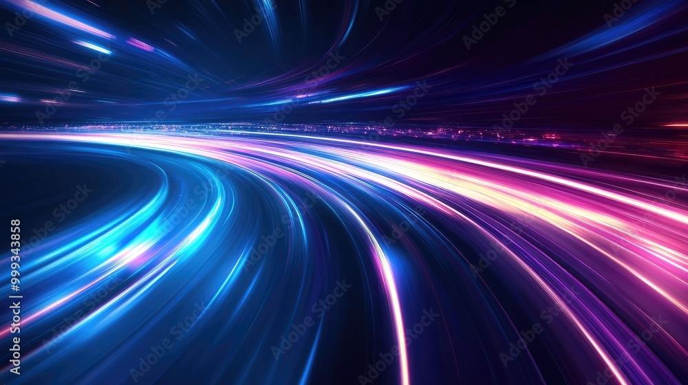 Aufkleber beautiful abstract background with sharp, flowing lines and fast-moving streaks of light, perfect fo