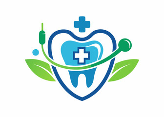 Vecteur médical de conception de logo dentaire 