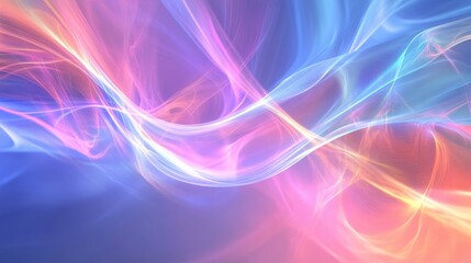 Obraz premium Stunning abstract background with smooth flowing lines, light gradients, and a glowing aura, evoking serenity and relaxation