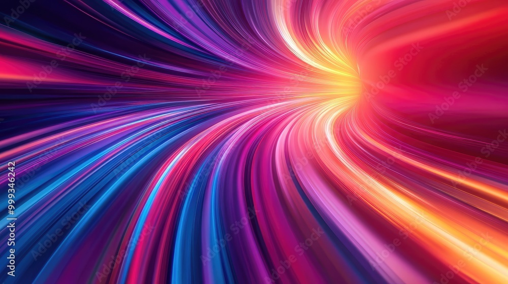 Poster stunning speed-themed background with flowing, curved lines and bright color gradients, creating a s