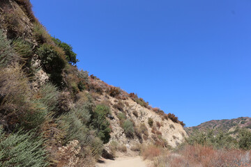 landscape with blue sky