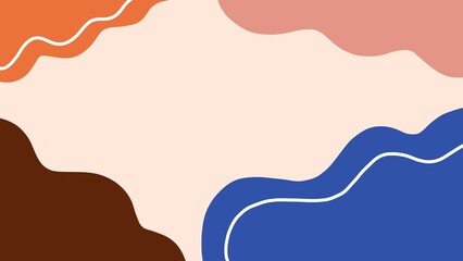 Colorful abstract liquid wave background in pastel colors