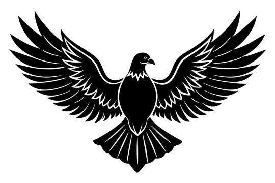 recommend clip art: beautiful white peace dove silhouette icon illustration