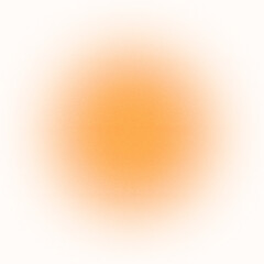 Orange circle aesthetic wallpaper blurred with grainy noise texture