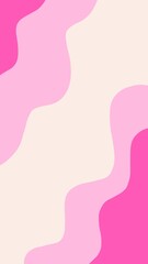 Aesthetic background of pink and beige waves. Pink and beige abstract wallpaper for presentations