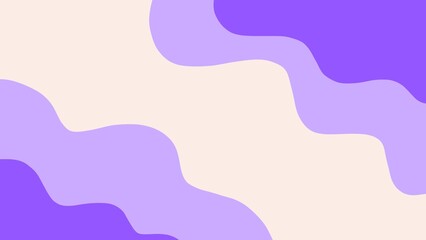 Aesthetic background of purple and beige waves. Purple and beige abstract wallpaper for presentations