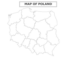 European Country Geography Political map. Political map of country with capital, province or state capital, major cities and town.