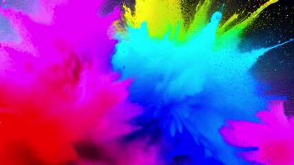 abstract colorful background with splashes of dry colors  - Powered by Adobe