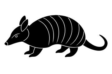 Armadillo vector, Black silhouette of a Armadillo, Armadillo icon
