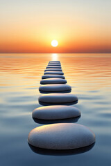 Path of Stones into the Rising Sun