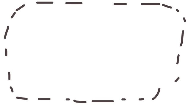 The broken line forms a circular frame.