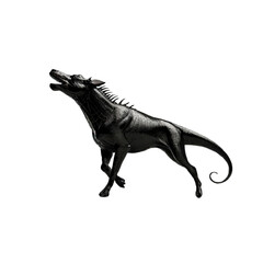 Obraz premium black and white horse with transparent background PNG and JPEG image