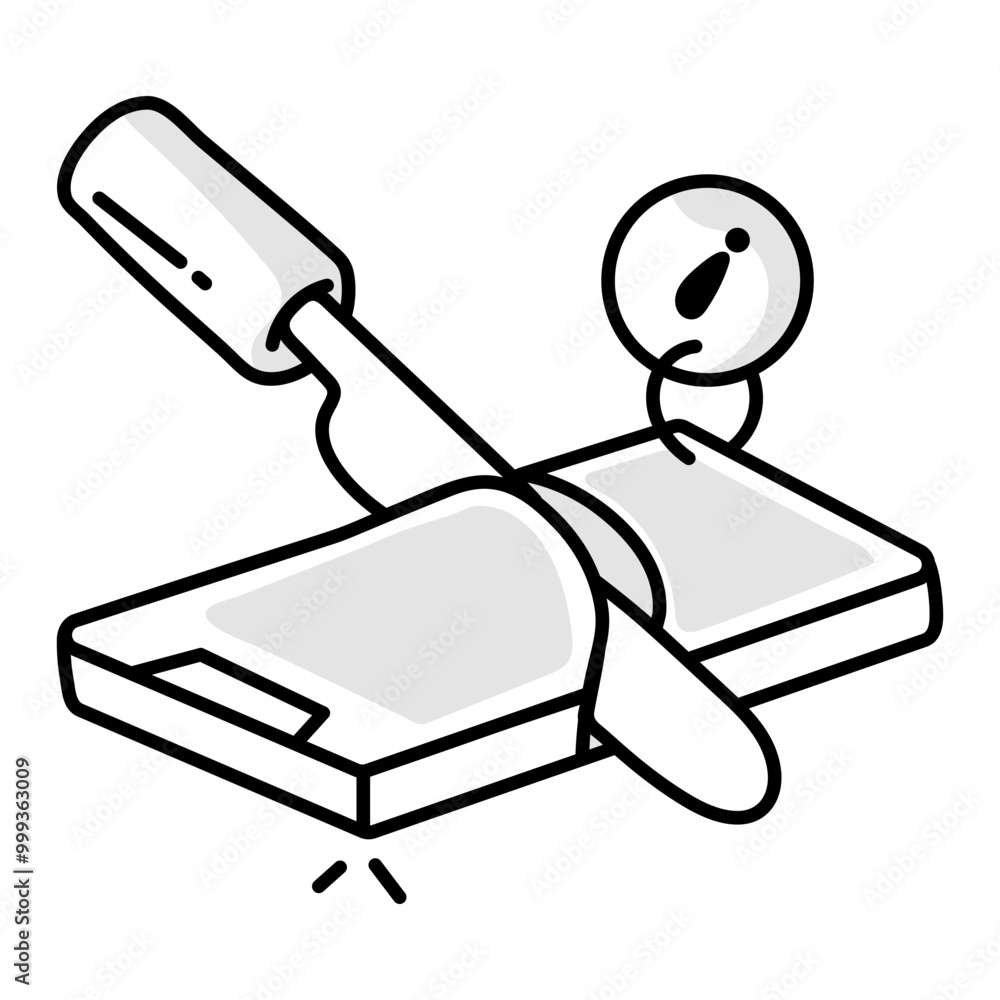 Canvas Prints hand drawn icon of smartphone error