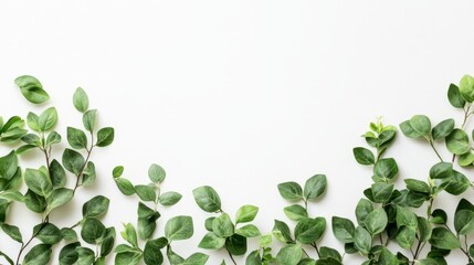 Obraz premium Vibrant Green Leaves and Foliage Forming a Natural Background