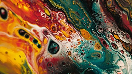 A vibrant ceramic cup brimming with hot coffee rests beside an array of delicate pastries on a rustic wooden surface.