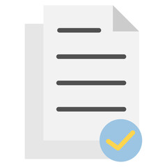 Obraz premium Compliance icon with color style