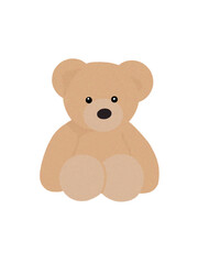 Illustration of a brown-colored teddy bear