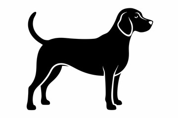 
Beagle dog, Beagle dog silhouette, Beagle hound dog vector
