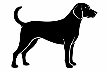 
Beagle dog, Beagle dog silhouette, Beagle hound dog vector
