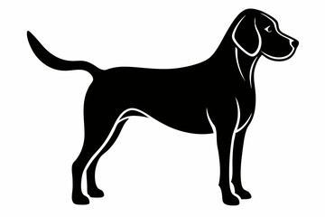
Beagle dog, Beagle dog silhouette, Beagle hound dog vector
