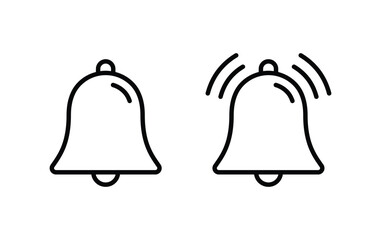 Bell icon. Notification bell icon vector