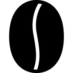 Bean Simple Solid Icon