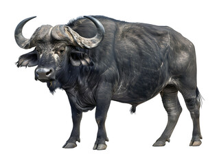 Fototapeta premium african buffalo isolated on transparent background
