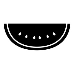 Watermelon Slice Fruit Simple Solid Icon