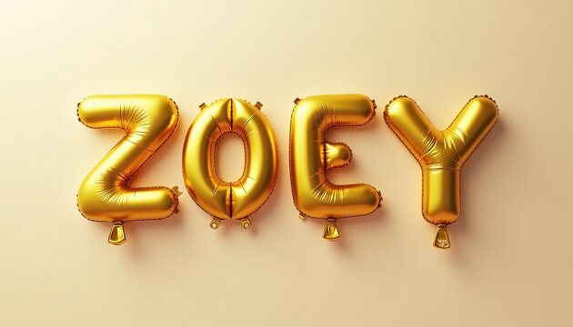 ZOEY LETTERS - GOLDEN BALLOON 3D