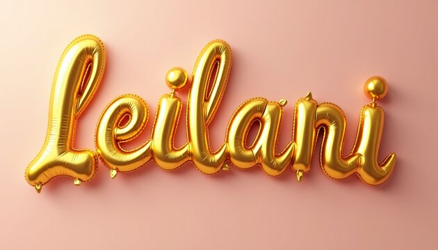 LEILANI LETTERS - GOLDEN BALLOON 3D