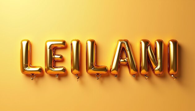 LEILANI LETTERS - GOLDEN BALLOON 3D