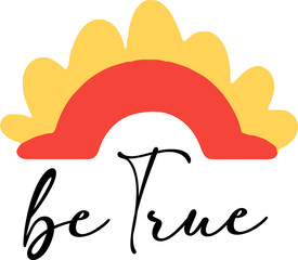 Colorful Rainbow with Happy Quote Lettering Typography | Inspirational Hand-Lettered Designs for Cards, Prints, Posters, Wall Art, and Home Decor | Bright and Uplifting Typography