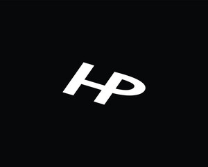 creative letter HP logo design template