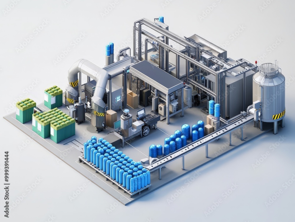 Poster a sustainable production line using a closed-loop system to ensure that all by-products are collecte