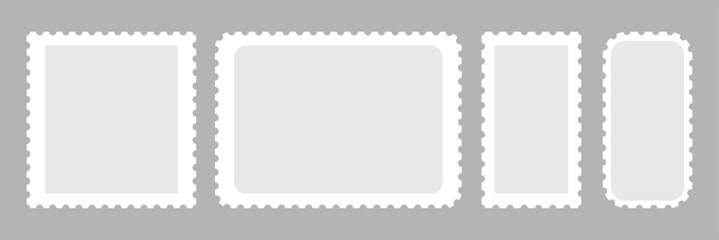 blank and empty postage stamp icon . postage icon illustration.
